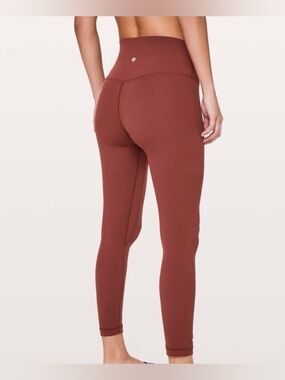 Lululemon Align 25” Leggings Pant in Savannah - Brick Red